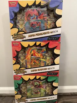 Pokemon Mega Evolution Ascended Heroes Box - Mega Feraligatr/Emboar/Meganium EX - Image 1