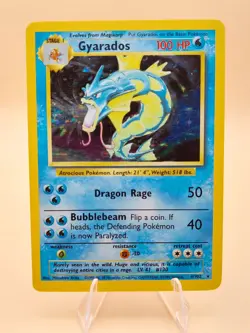 Gyarados 6/102 Base Set Holo Pokemon Card - Image 1