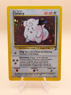Clefairy Base Set 2 Holo Rare No. 6/130 Pokemon Card - 2000 - Image 1