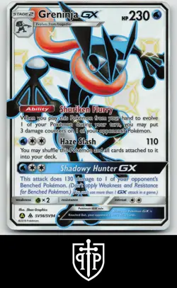 Pokemon - Greninja GX SV56/SV94 Hidden Fates Shiny Vault - Shiny GX Rare - NM - Image 1