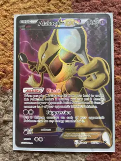Pokemon Alakazam EX TCG Fates Collide Holo Full Art Ultra Rare Card 117/124 - Image 1
