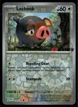 Lechonk 154/198 EB Games Promo Holo Pokemon - Image 1
