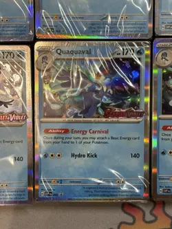 NEW SEALED Pokemon Scarlet & Violet Quaquaval 005 Build & Battle Promo LOT OF 10 - Image 2