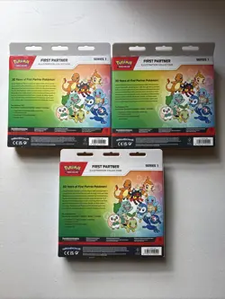 3x First Partner Illustration Collection Series 1 Boxes: Pokemon - New & Sealed - Image 2