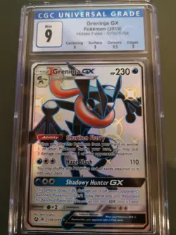 POKEMON - CGC - 9 - GRENINJA GX - SV56/SV94 - HIDDEN FATES GRADED - Image 1