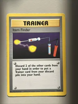 Pokemon TCG - Item Finder - 74/102 - Rare Unlimited - Base Set [Heavily Played] - Image 1