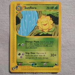 Pokemon Skyridge 105/144 Sunflora - Common - Damaged - Image 1