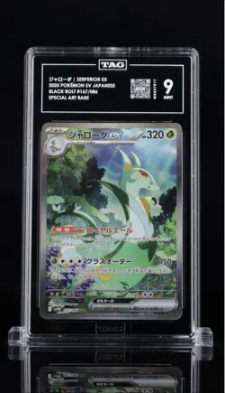 Pokemon TCG Serperior EX 167/086 Black Bolt AR JP TAG MINT 9 - Image 1