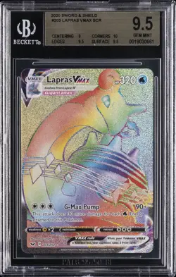 2020 POKEMON SWORD & SHIELD #203 LAPRAS VMAX BGS 9.5 - Image 1