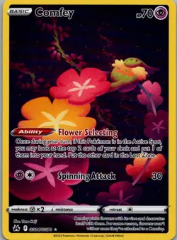 Comfey GG14/GG70 Holo Crown Zenith Galarian Gallery Pokemon NM - Image 1