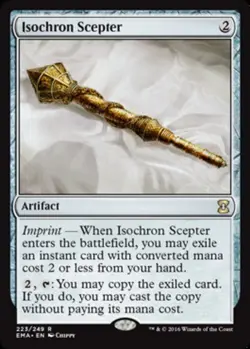 Slightly Played, English - 1 x MTG Isochron Scepter Eternal Masters - Image 1