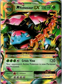 M Venusaur EX 2/108 Holo EX Rare Evolutions Pokemon Holo Lightly Played - Image 1