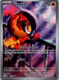 Charcadet 022 Holo Promo ME: Mega Evolution Promo Pokemon Near Mint - Image 1