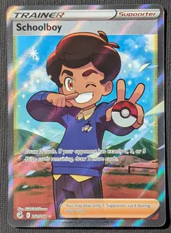 Pokemon TCG Fusion Strike Schoolboy 261/264 Holo Full Art Ultra Rare - Image 1