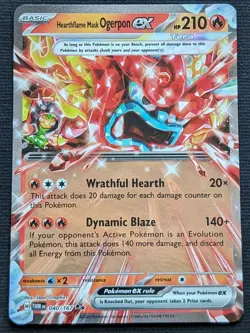Hearthflame Mask Ogerpon Ex Twilight Masquerade 040/167 Pokemon TCG - Image 1
