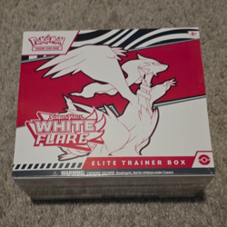 Pokemon Scarlet & Violet White Flare Elite Trainer Box Eng. Small Corner Damaged - Image 1