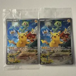 The Pokemon Pikachu 027/SV-P Holo Promo 60HP Adventuring Together Sealed LOT 2 - Image 1