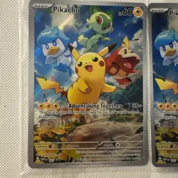 The Pokemon Pikachu 027/SV-P Holo Promo 60HP Adventuring Together Sealed LOT 2 - Image 2