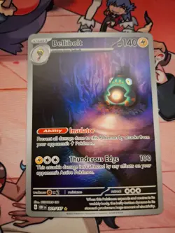 Bellibolt 201/197 SV03: Obsidian Flames Holo Illustration Rare Pokemon NM - Image 1