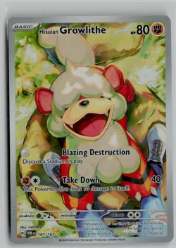 Hisuian Growlithe 181/167 SV06 Illustration Rare Holo English A - Image 1