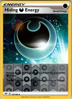 Hiding Darkness Energy 175/189 Darkness Ablaze Pokemon Reverse Holo Near Mint - Image 1