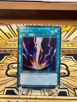 Yugioh Raigeki TN19-DE010 Secret Rare - Image 1