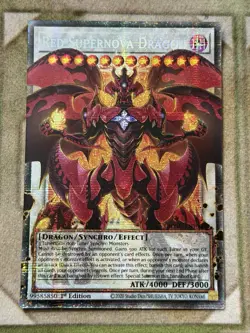 Yu-Gi-Oh! Red Supernova Dragon Starlight Rare BLGG-EN139 NM 1st Edition - Image 1