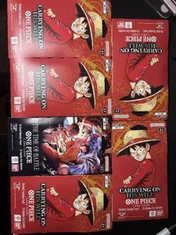 One Piece TCG Booster Pack Lot x6 OP-13 Carrying On His Will + OP-16 English - Image 1