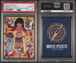 2024 ONE PIECE OP09-EMPERORS IN THE NEW WORLD #119 MONKEY D. LUFFY PSA 10 - Image 3