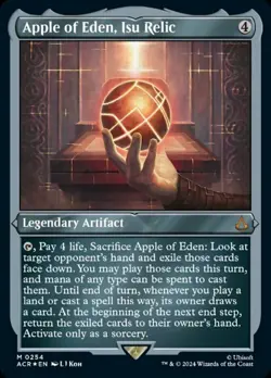 Near Mint, English - 1 x MTG Apple of Eden, Isu Relic - Foil Etched Universes Be - Image 1