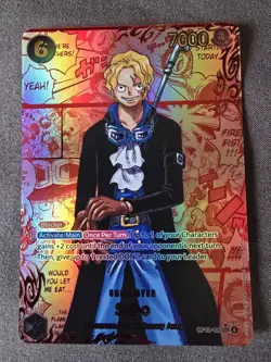 One Piece OP13-120 Red Manga Sabo English - Image 1