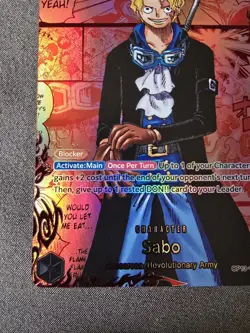 One Piece OP13-120 Red Manga Sabo English - Image 5
