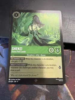 ✨Disney Lorcana Shenzi - Hyena Pack Leader 87/204 Cold Foil Fabled Super Rare - Image 1