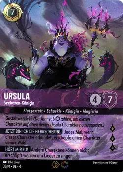 38/P1 Disney Lorcana - Ursulas Ruckkehr (TCG) - Deutsch- E Holo/Foil NM - Image 1