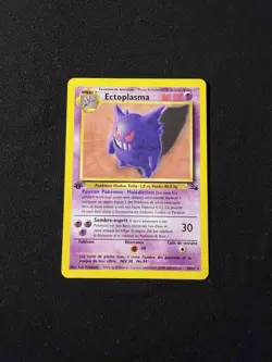 Ectoplasma 20/62 Fossil Non-Holo Rare French 1st Edition Gengar Card - Image 1
