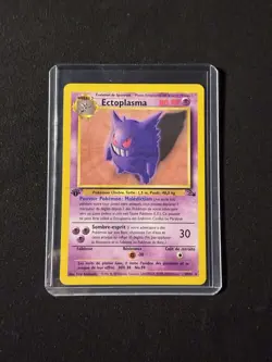 Ectoplasma 20/62 Fossil Non-Holo Rare French 1st Edition Gengar Card - Image 3