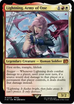 Lightning, Army of One x1 MTG Magic the Gathering - Final Fantasy FOIL - Image 1