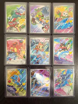 Pokemon First Partner Collection Series 1 Complete 9 Card Promo Set NM - Image 1