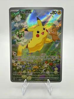 Pokemon TCG: Pikachu 088 Scarlet & Violet Promo Card Holo Full Art NM - Image 1