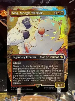 MTG | Mog, Moogle Warrior (✨Chocobo Track Foil✨) [FINAL FANTASY] - Image 1