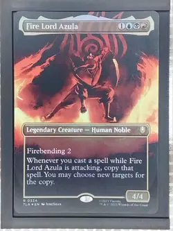 MTG Avatar Fire Lord Azula Borderless foil TLA 0334 Foil - Image 1