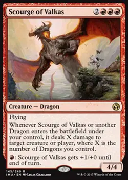 MTG SCOURGE OF VALKAS EXC - FLAGELLO DI VALKAS - IMA - MAGIC - Image 1