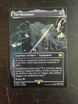 MTG Final Fantasy English The Masamune Borderless 0353 Foil - Image 1