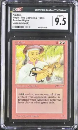 Aladdin, Arabian Nights Mtg. CGC 9.5 Mint+! - Image 1