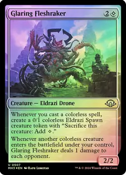 MTG FOIL Glaring Fleshraker Ripple Foil - Modern Horizons 3 #507 - Image 1