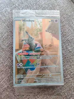 Pokemon TCG - Mimikyu Sealed Black Star Promo SVP 075 Paldean Fates - Image 1