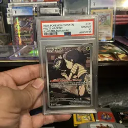 2024 Pokemon Twilight Masquerade Poltchageist 171/167 Illustration Rare PSA 10 - Image 3