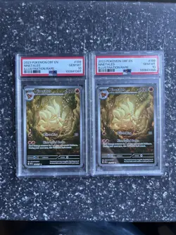 Pokemon Obsidian Flames Ninetales IR 199/197 PSA 10 Sequential Set of 2 - Image 1