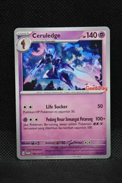 Pokemon Promo Stamped Good Day Indonesia 150/SV-P Ceruledge 2024 - Image 1