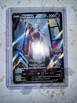 2022 Pokemon Go Mewtwo V #072 Alternate Full Art NM/Mint - Image 1
